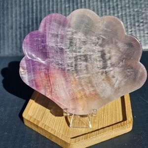 Rainbow Fluorite Shell Carving